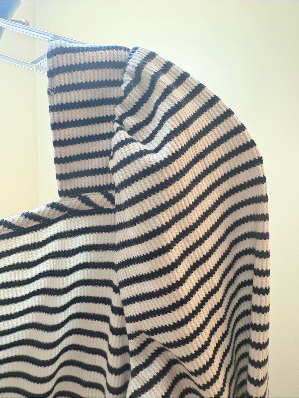 Maggy London Black & White Striped Long-Sleeve Midi Dress - Picture 10 of 10